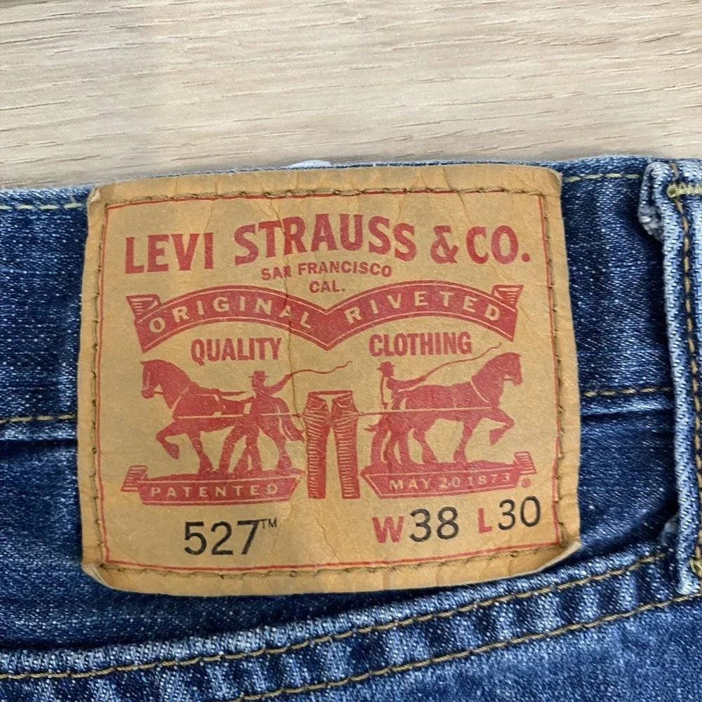 Levis 527 Bootcut Jeans Adult Size 36x27 Blue Western Cowboy Rancher Denim Pants